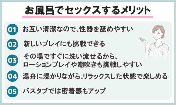 お風呂でセックスするメリット